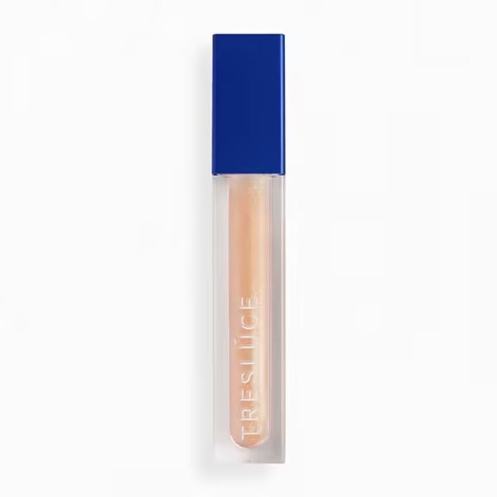 Tresluce Beauty Lips B Like Plumping Lip Gloss in Dazzling (Champagne) NIB